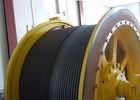 Electric Winch Machine 5 Ton Alloy Steel Yellow With Grooved Drum