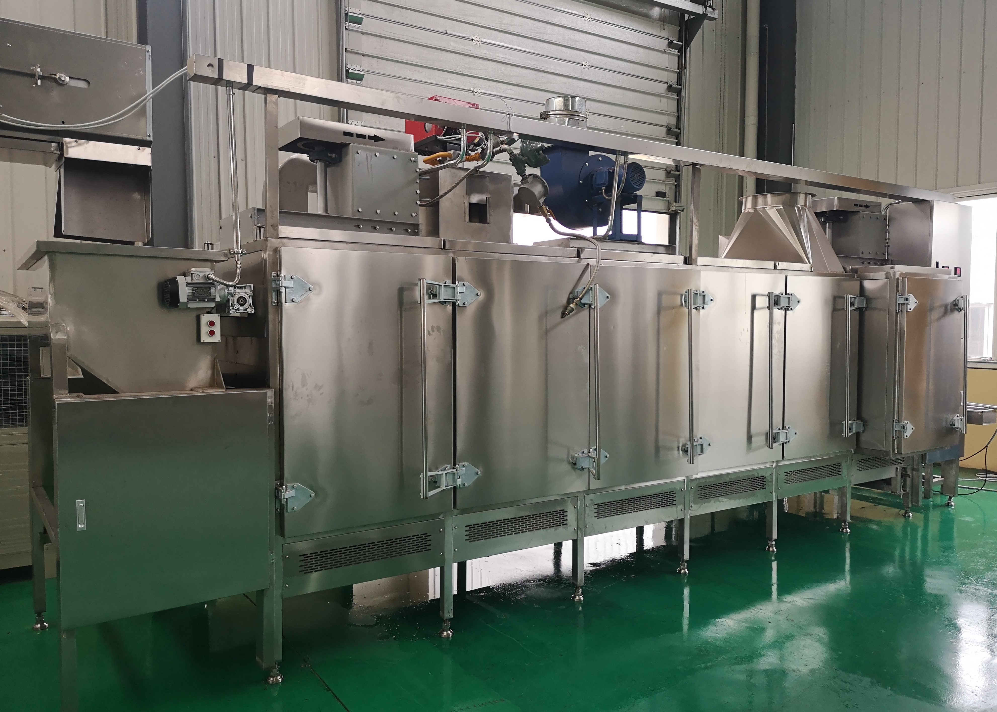 Professional Dry Nuts Roasting Machine With Gas / Electricity Heating Source