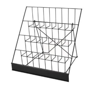 China Black Color Metal Wire Display Racks , Table Top Display Stand Corrosion Resistance wholesale