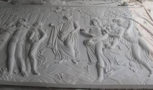China white marble carved panel by hand wholesale