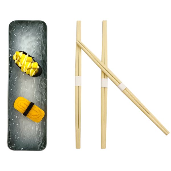 Japanese Fast Food Disposable Bamboo Carbonized Rikyu Chopsticks Modern Style and Stocked for Customer Needs