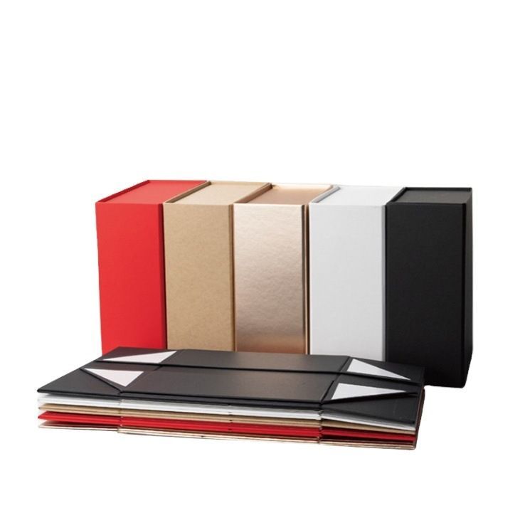 Cheap Foldable Custom Logo Storage Display Gift Box with Ribbon for Make up Cosmetics Shirts Shoes Packaging