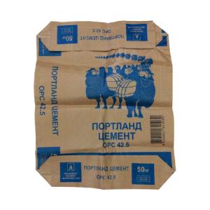 China 80GSM Empty PP Cement Bags Woven 50KG Valve Cement Bag Square Top With Valve wholesale