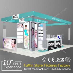 China 2015 modern display showcase /cosmetic showcase / glass display showcase wholesale