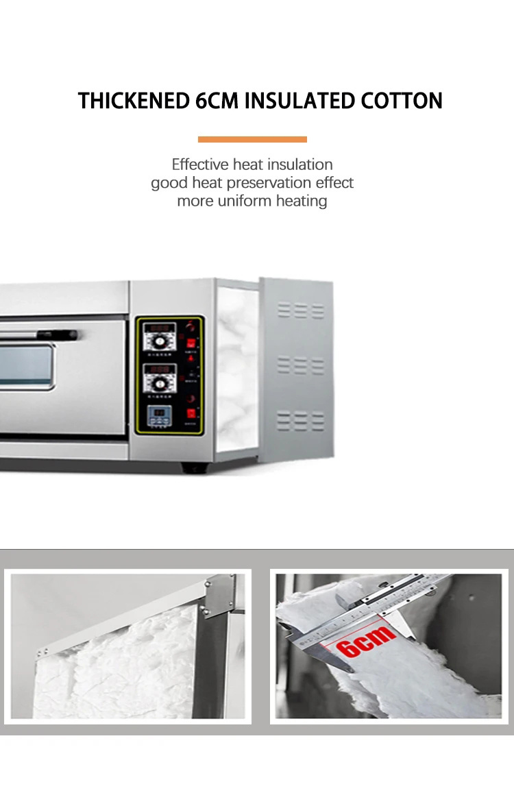 Bakery Equipmen Kitchen Catering Commercial Luxury 1 Layer 1-3 Trays Bread Cake Pizza Baking Machine Oven