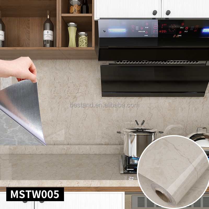 Hotel Wall Decoratin Mildrew Proof Stickers for Kitchen Stove Counter Top Cabinet Furniture Renovation DIY Installation