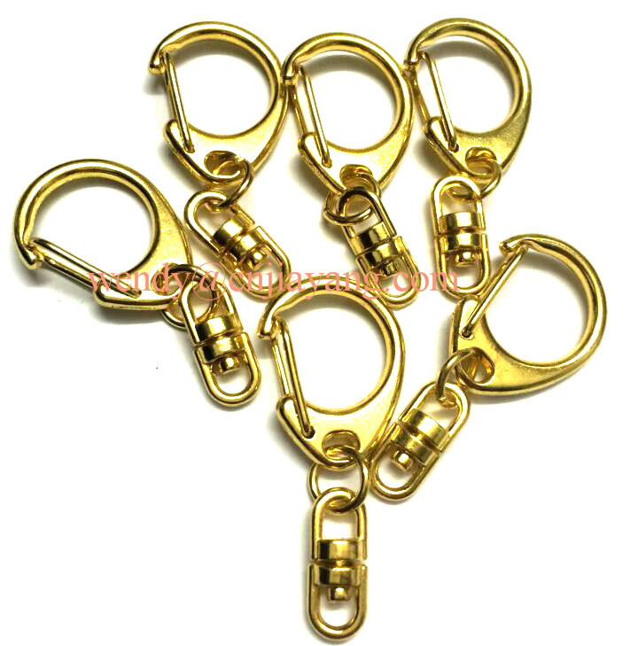 jiayang shiny silver laser cut logo flat split key ring with engraved logo