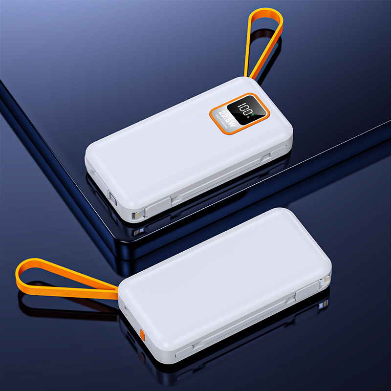 Mobile Phones Devices 10000mAh PD Power Charger Portable Outdoor Power Banks with Cable