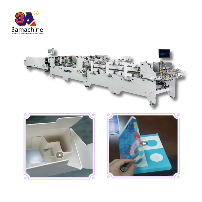 end Listing Paper Box Automatic Gluing Machine Carton Folder Gluer for Carton Folding