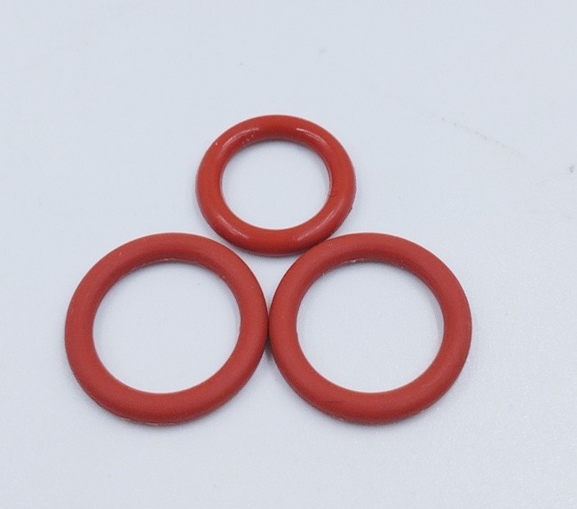 Red VMQ Silicon Water Purifier O Ring Seals Food Grade Hardness 40-70 Shore A