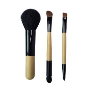 China 3pcs Cosmetic Brush Set , Mini Makeup Brushes For Travel wholesale