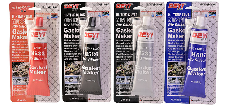 ISO9001 Certified Red Acid RTV Silicone Gasket Maker 85g For Sealing Applications