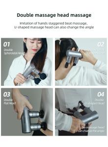 China Ergonomic Black Percussion Massager 1.2kg Fascia Muscle Massage Gun wholesale