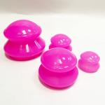4piece Different Size Silicone Massage Cupping Set, Strong Vacuum Suction Cups