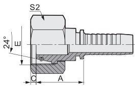 Hydraulic Hose Fittings Female Male Thread Fittings 20411