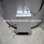 Gas Fired 400kg Zamak Industrial Induction Electric Metal Melting Furnace Fixed