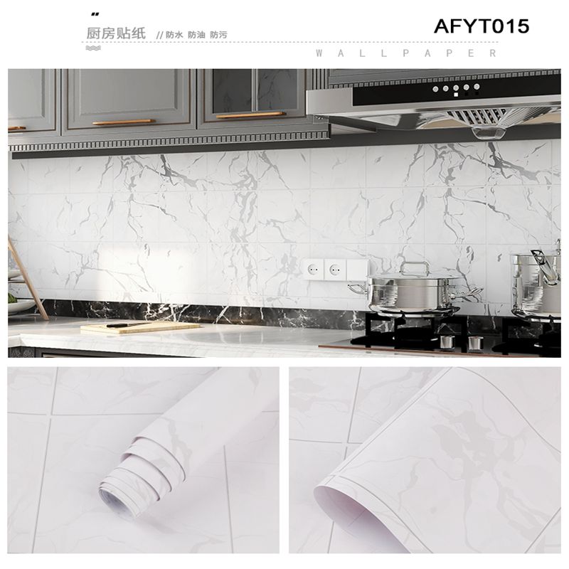 Korean Design Waterproof Textured Wallpaper for Mosaic Ceramic Tile Brick PVC and Waterproof