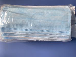 China Elastic Ear Loop Blue Disposable Medical Face Mask wholesale