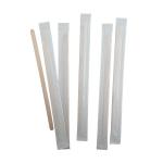 Durable Cafe Wooden Coffee Stir Sticks , Nontoxic Individually Wrapped Coffee