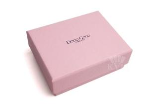 China Pink Necklace And Earring Jewelry Gift Box OEM Custom Logo With Sponge wholesale