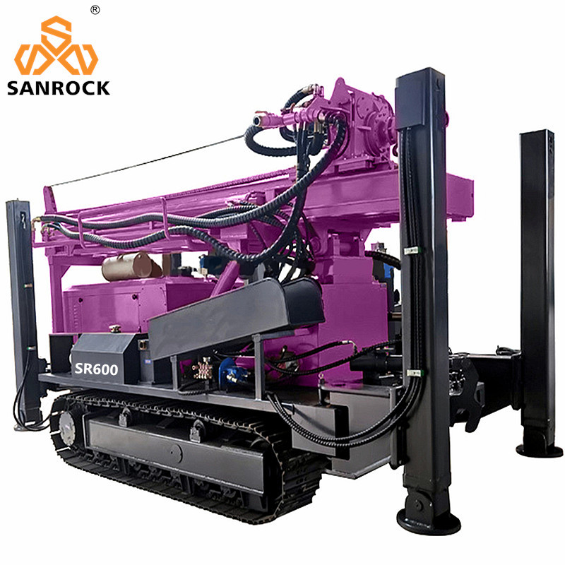 Portable Water Well Drilling Machine 600m Depth Borehole Hydraulic Water Drilling Rig