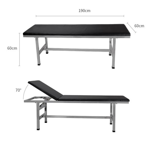 MN-JCC001 Factory Price Manual Stainless Steel Medical Patient Examination Bed Couch for Clinic Hospital