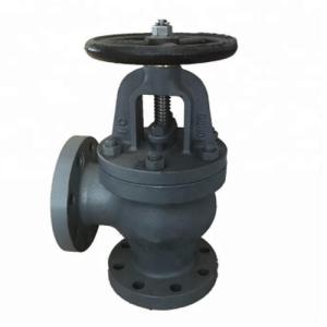 China DN 50mm / 65mm / 80mm Marine Valve / Cast Iron 10K Angle Valve JIS F 7308 wholesale