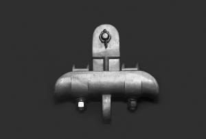China Silver White Cable Suspension Hardware , Aluminum Cable Clamps Customized Designed wholesale