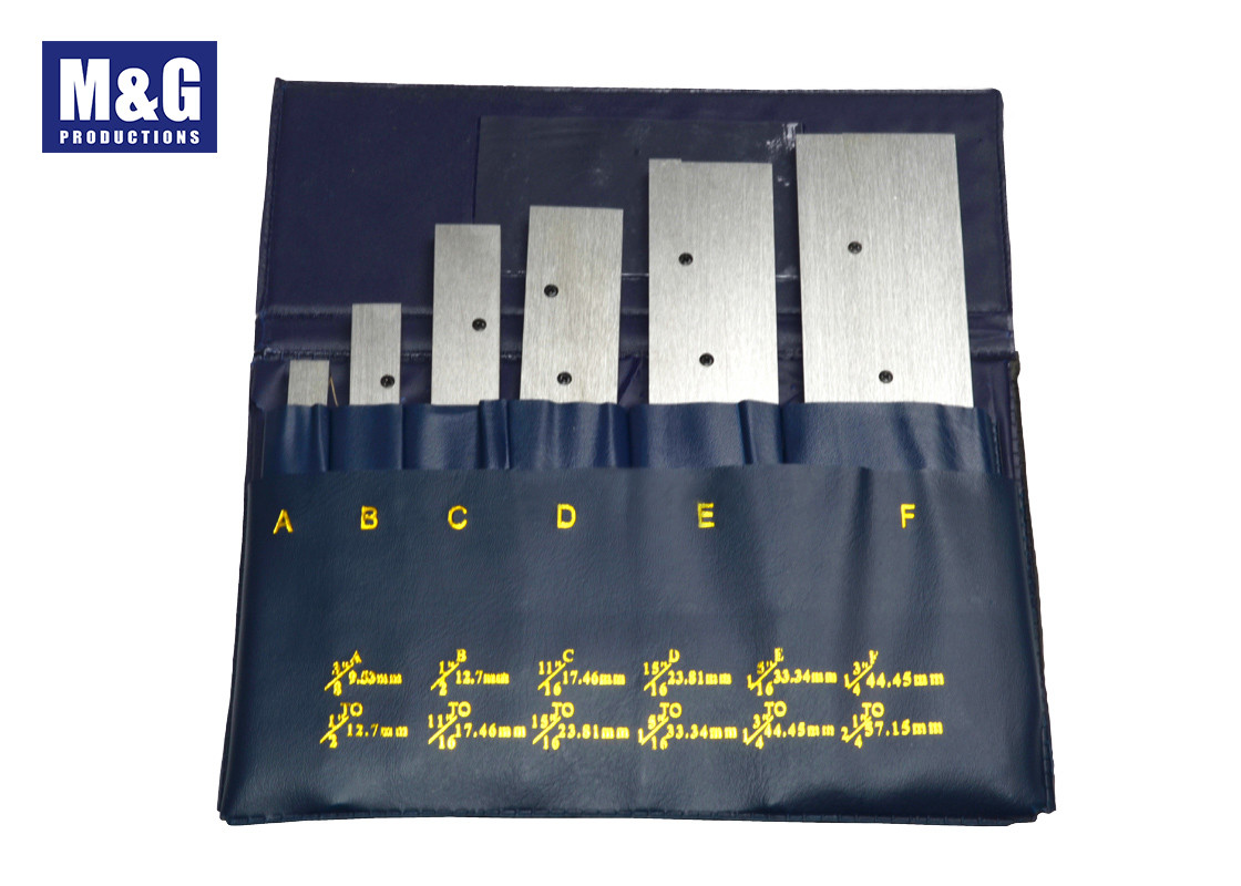 6Pcs 3/8"-2-1/4" Adjustable Parallels Set Precision Steel Parallel measurement tool