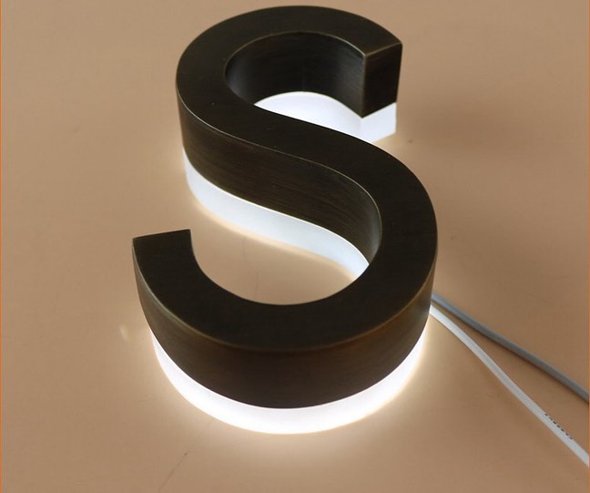 Outdoor Signage Custom 3d Logo Backlit Light Sign for Business Illuminate Advertising
