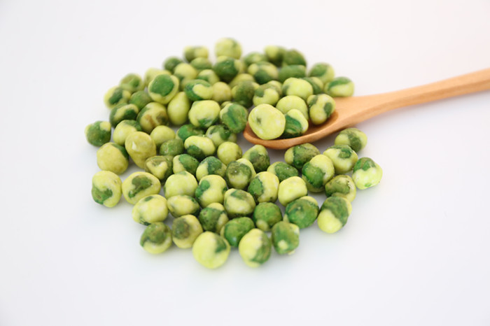 Dried Fried Yellow Wasabi Coated Green Peas Snack Crunchy and Crispy Nut Food With HALAL / BRC Certification