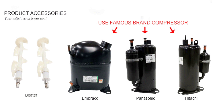20-28L/h Commercial Soft Serve Ice Cream Making Machine Fully Automatic R22/R410A/R404A Refrigerating for Coffee Shop