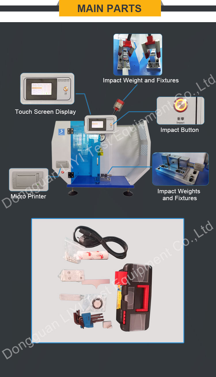 LIYI ISO179 2000 Plastic Notch Charpy Pendulum Impact Tester Price