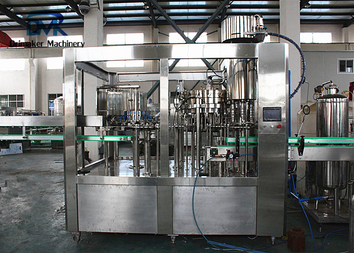 Stainless Steel Automatic Soda Bottling Machine / Carbonated Water Machine