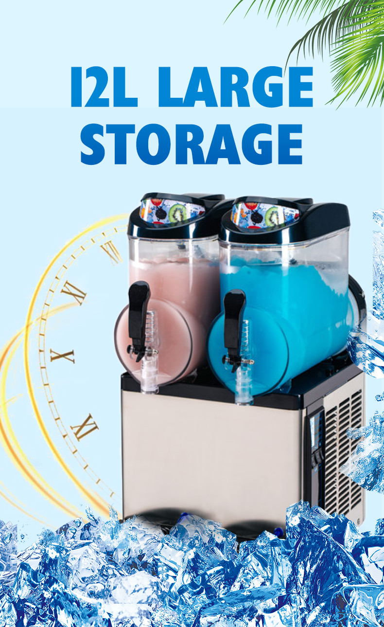 24l Commercial Frozen Daiquiri Machine 500w Margarita Slush Granita Machine