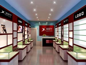 China LED lighting sunglasses shop center designing wholesale