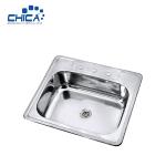 Hot Sale SUS304 Stainless Steel Kitchen Sink Single Bowl Kitchen Sink Press