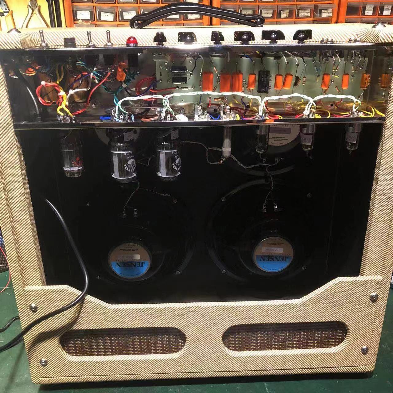 CUSTOM FENDER 5F6A STYLE 59 BASSMAN LTD 4X10 HANDWIRED ALL TUBE GUITAR AMP COMBO