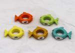 Home Decoration Fish Napkin Rings , Dolomite 5 Color Table Napkin Rings
