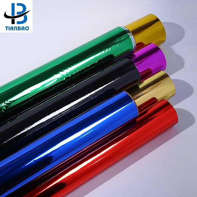 PET Film Metallized Aluminum Foil Wrapping Paper for Customized Color Packaging Usage