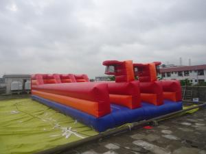 China 0.55mm PVC Tarpaulin Inflatable Sports Games / Tarpaulin Runway wholesale