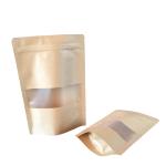 sac en papier kraft brun avec fenetre depolie