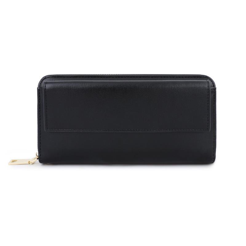 PU Leather Credit Card Holder with Zipper and Phone Holder Wallet Pattern Type Others