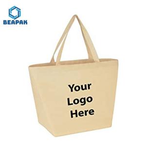 China Cotton Webbed Handles Natural Jute Eco Burlap Tote Bag wholesale