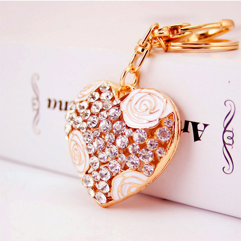 Silkscreen Key Chain Ornaments , OEM 5cm Perfume Bottle Keyring