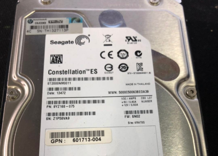 P2000 SATA Premium HP 2TB Hard Disk , HP Internal Hard Disk AW556B 601778-002