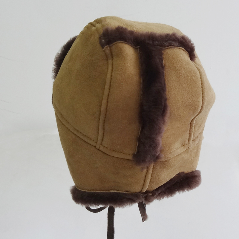 Breathable Children Fur Hat , Warm Genuine Fur Trapper Hat Plush Style