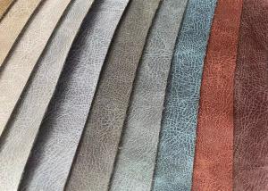 China Foil Printed Suede Fabric Bronzing Sofa Knitted Technics wholesale