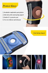 China Flexible adjustable waterproof knee support for sports wholesale