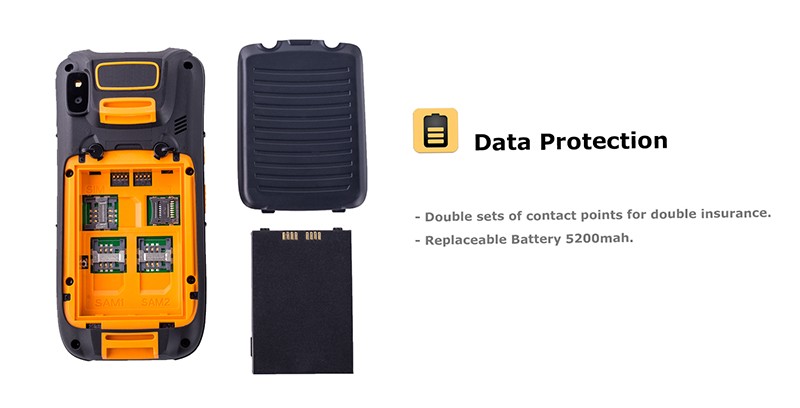 Cheap barcode data collector with BATL BH84 S855 barcode scanner handheld pda android 4.4.2 wifi 3G 1GB+4GB